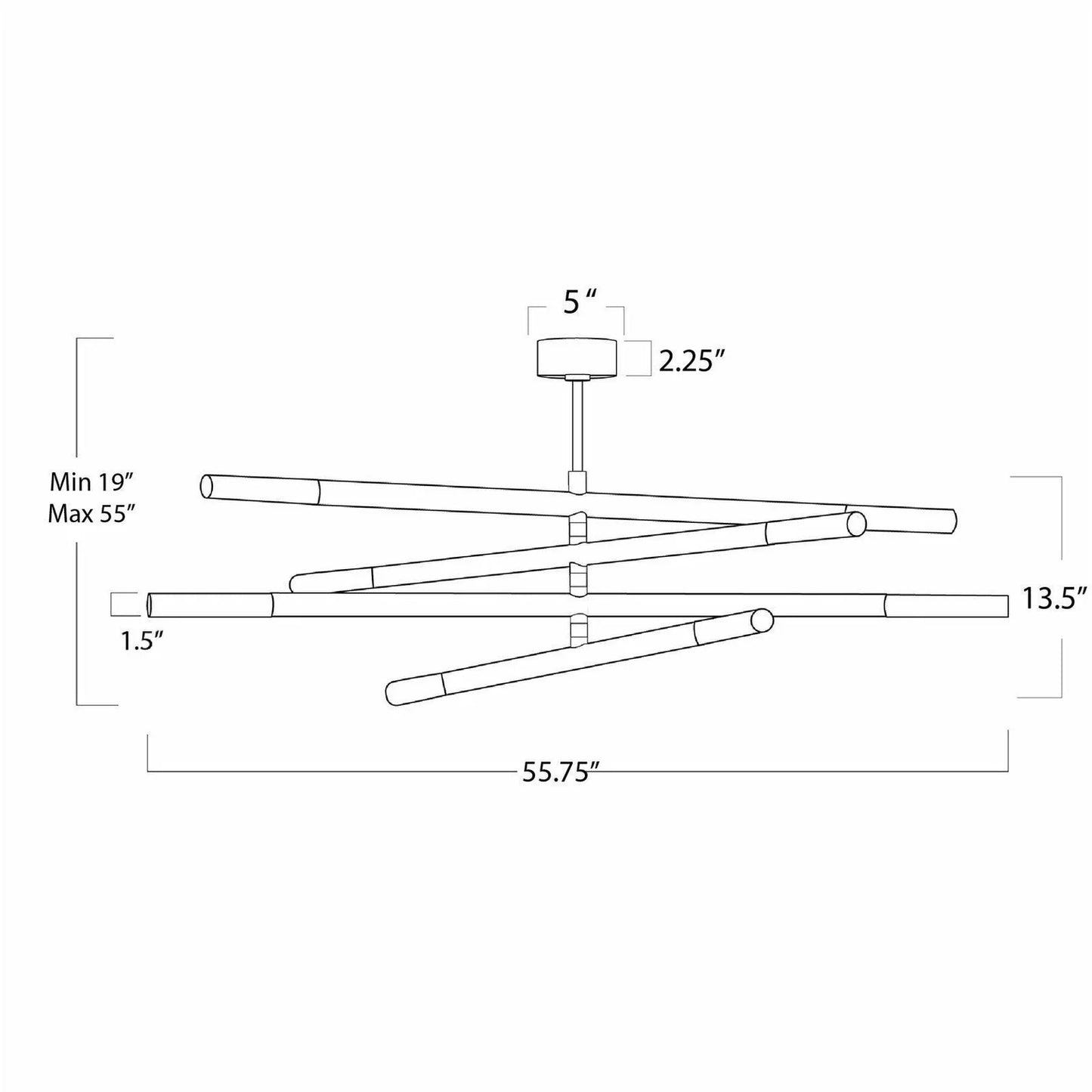 HLHF Wick Chandelier (161363) Lighting Furniture Store Burlington Ontario Near Me 