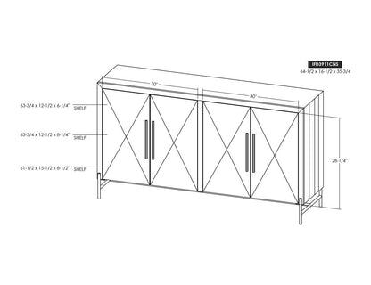 HLHF Verona Console - Dark Living, New Arrivals, Occasional, Sideboards & Buffets Furniture Store Burlington Ontario Near Me 