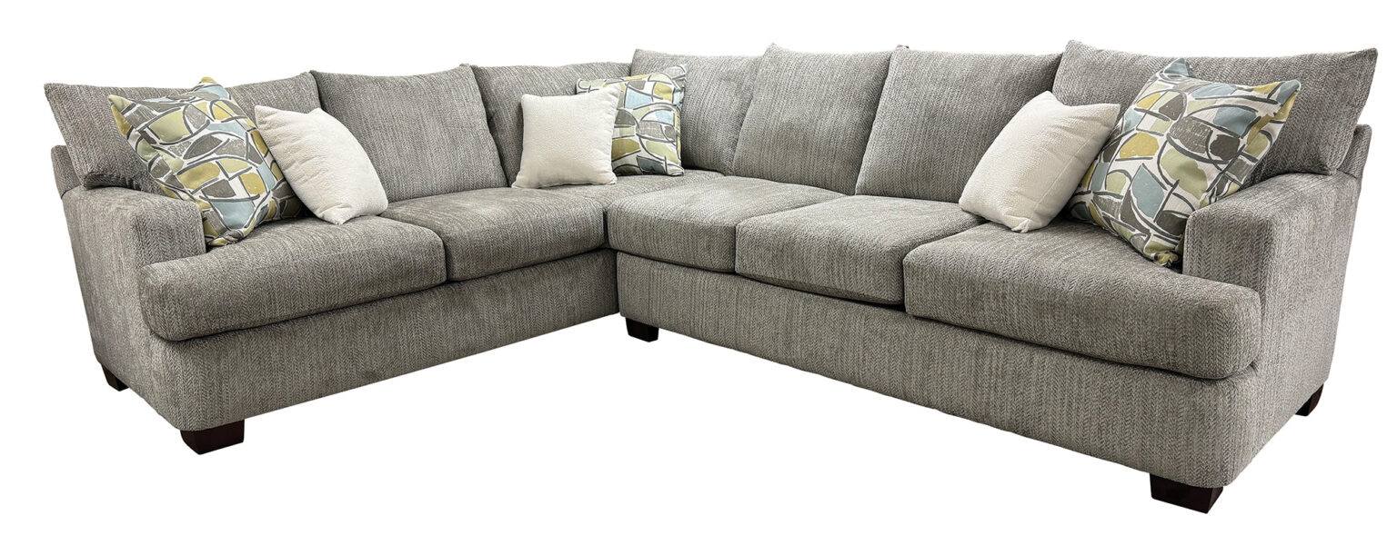 HLHF Kinston Fabric Sectional - Artesia Opal Living Furniture Store Burlington Ontario Near Me 