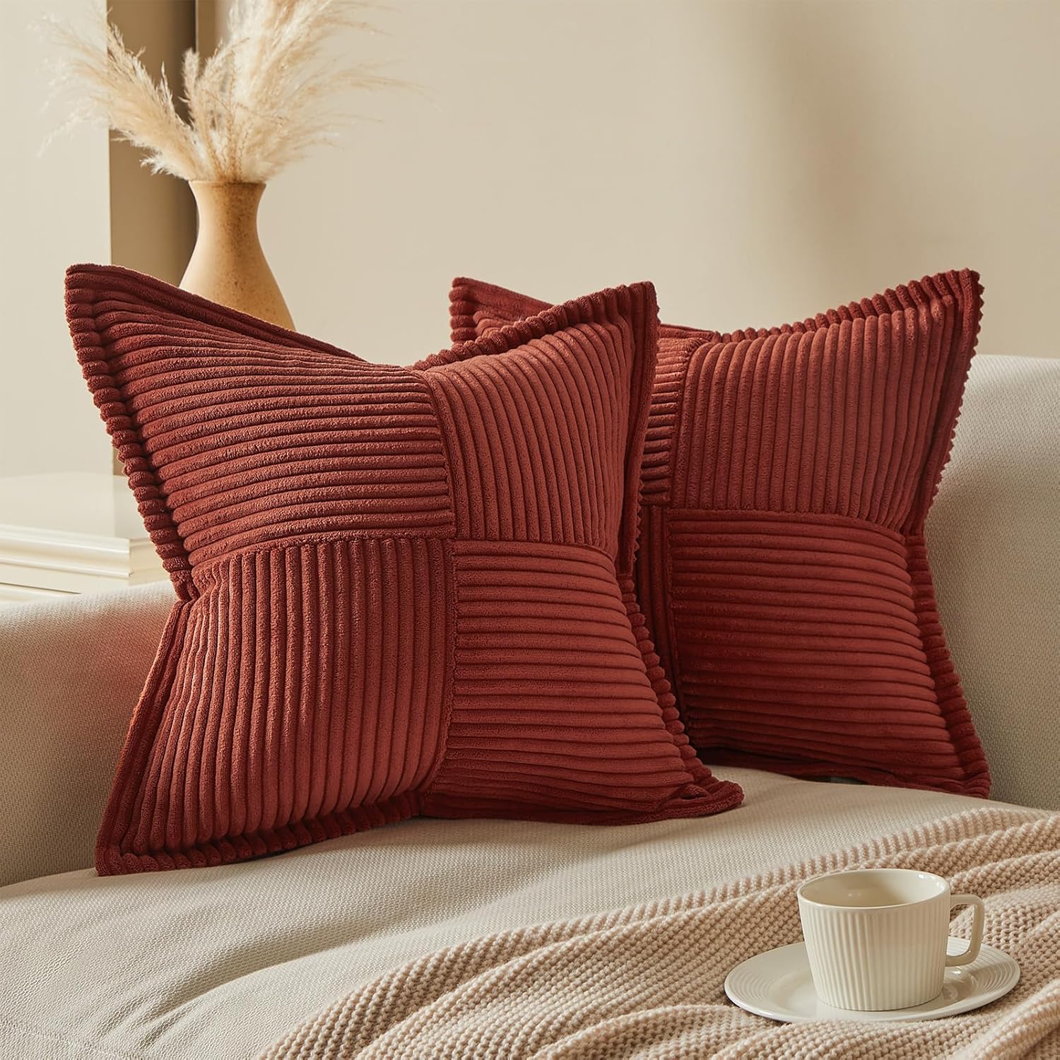 HLHF Corduroy Pillow X Grey Home Accessories, Grey Home Furniture Store Burlington Ontario Near Me 