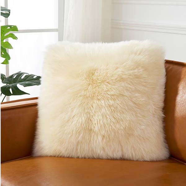 HLHF Sheepskin Pillow X Grey Home Accessories, Grey Home Furniture Store Burlington Ontario Near Me 