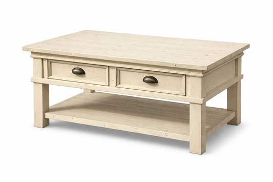 HLHF Ivory Pine Coffee Table - Floor Model Coffee Table, Occasional, Sale Furniture Store Burlington Ontario Near Me 