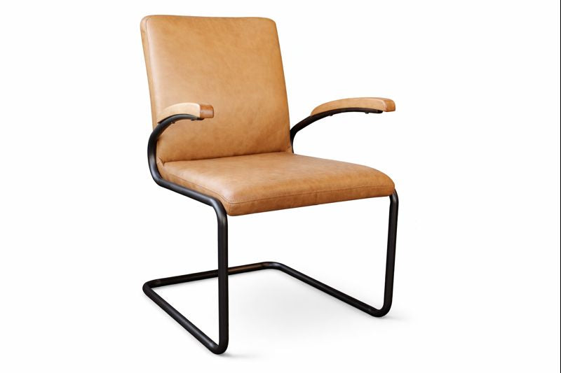 HLHF Charlotte Leather Arm Chair Accent Chairs, Dining Furniture Store Burlington Ontario Near Me 