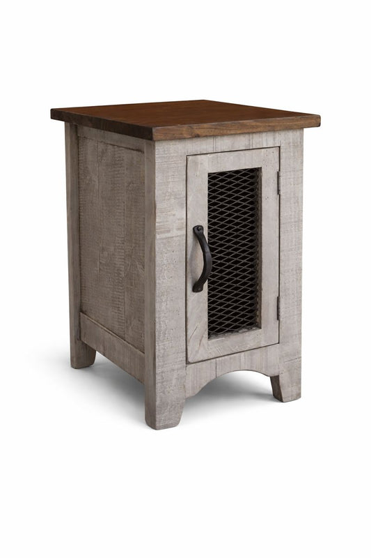 HLHF Pueblo Grey Chairside Table Living, Occasional Furniture Store Burlington Ontario Near Me 