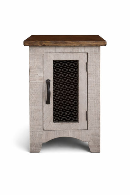 HLHF Pueblo Grey Chairside Table Living, Occasional Furniture Store Burlington Ontario Near Me 