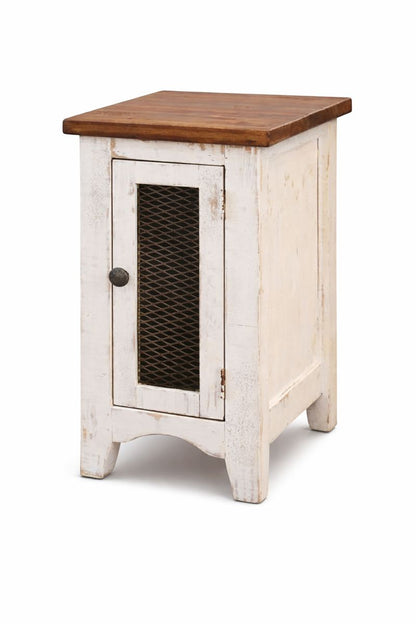 HLHF Pueblo White Side Table Living, Occasional Furniture Store Burlington Ontario Near Me 
