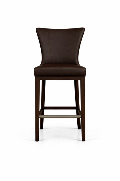 HLHF Coated Fabric Swivel Stool - Brown Stools & Bars Furniture Store Burlington Ontario Near Me 