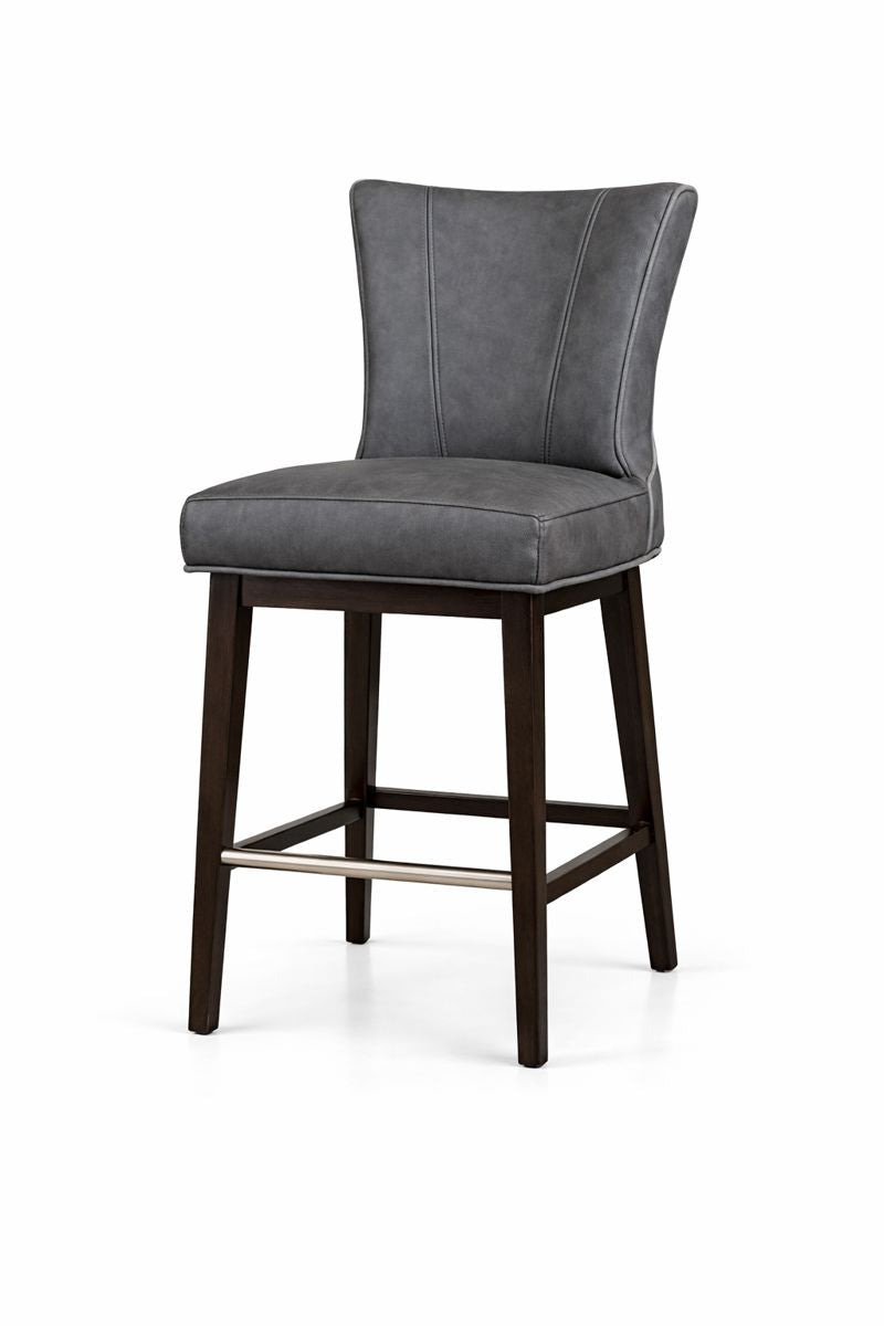 HLHF Coated Fabric Swivel Stool - Charcoal Stools & Bars Furniture Store Burlington Ontario Near Me 