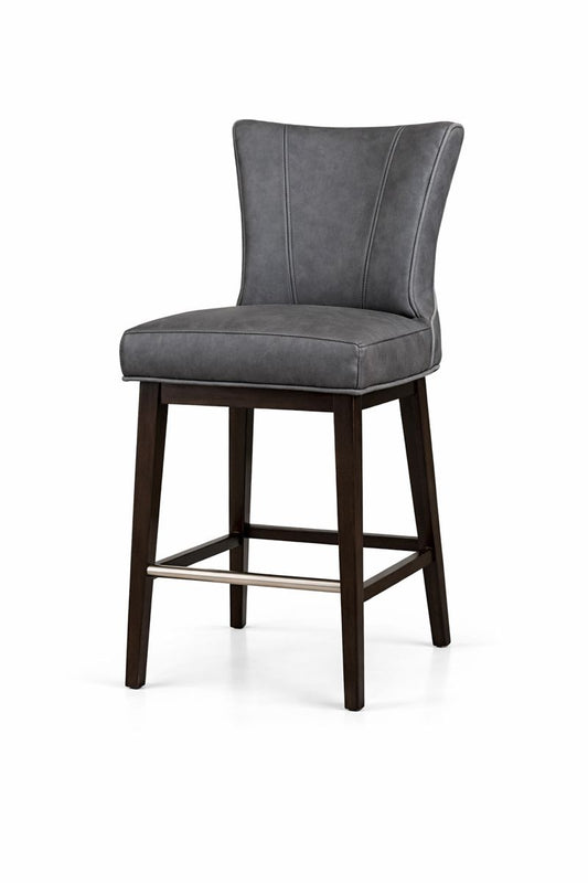 HLHF Coated Fabric Swivel Stool - Charcoal Stools & Bars Furniture Store Burlington Ontario Near Me 