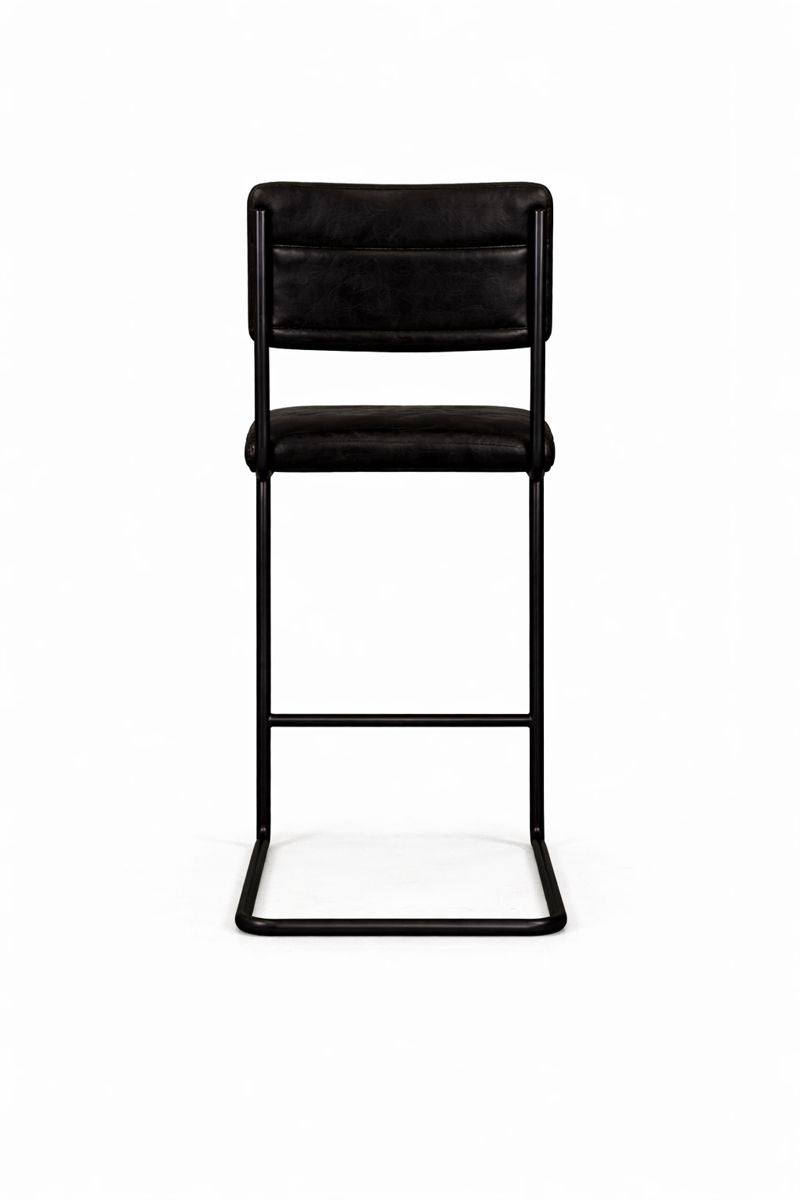 HLHF Dover Leather Stool - Ebony Stools & Bars Furniture Store Burlington Ontario Near Me 