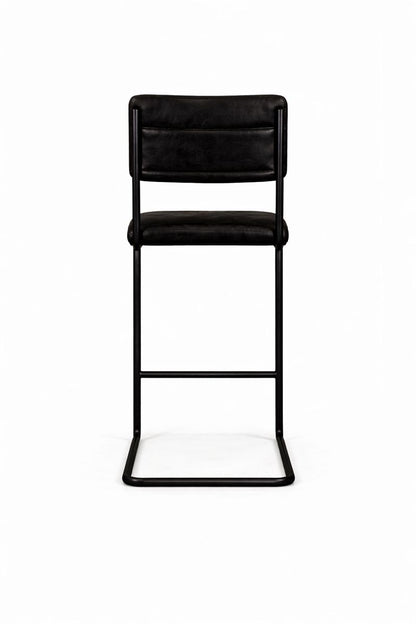 HLHF Dover Leather Stool - Ebony Stools & Bars Furniture Store Burlington Ontario Near Me 