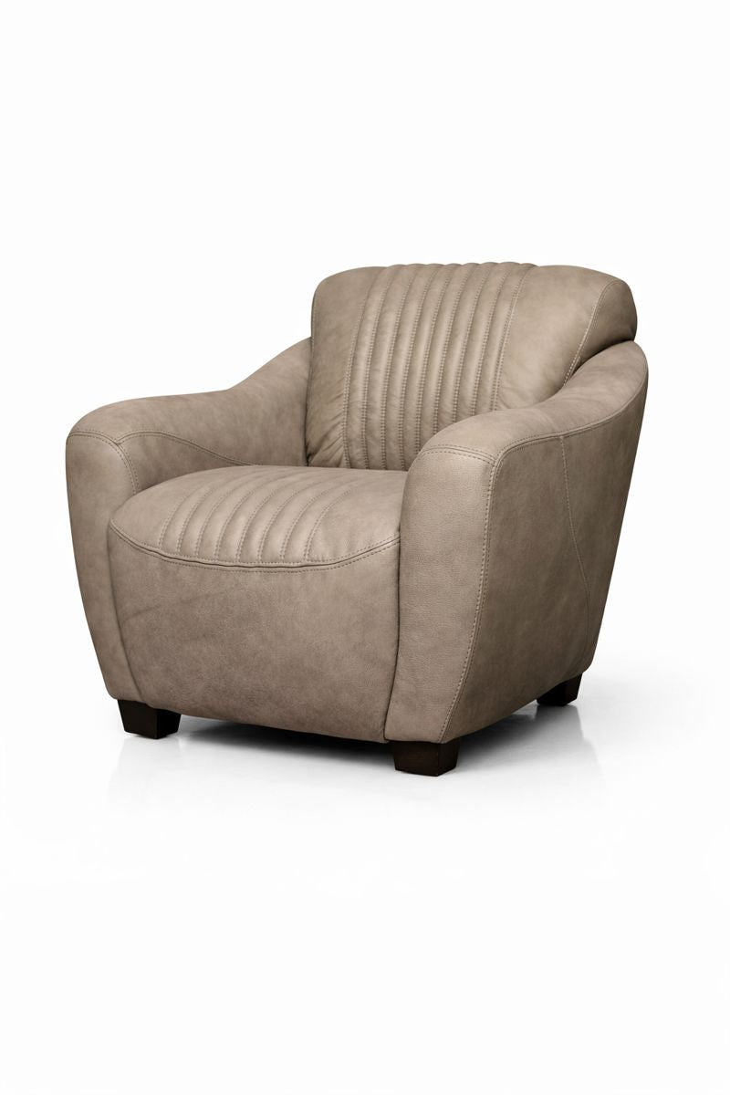 HLHF Cigar Leather Club Chair - Greystone & Palomino Accent Chairs, Living Furniture Store Burlington Ontario Near Me 