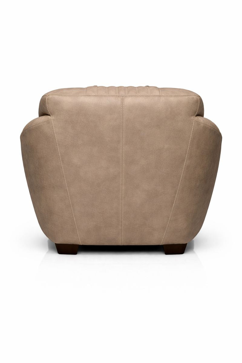 HLHF Cigar Leather Club Chair - Greystone & Palomino Accent Chairs, Living Furniture Store Burlington Ontario Near Me 