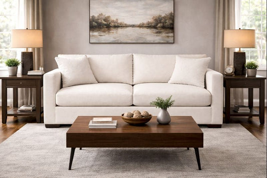 HLHF Newport Sofa - Clarkson Ivory Living, New Arrivals Furniture Store Burlington Ontario Near Me 