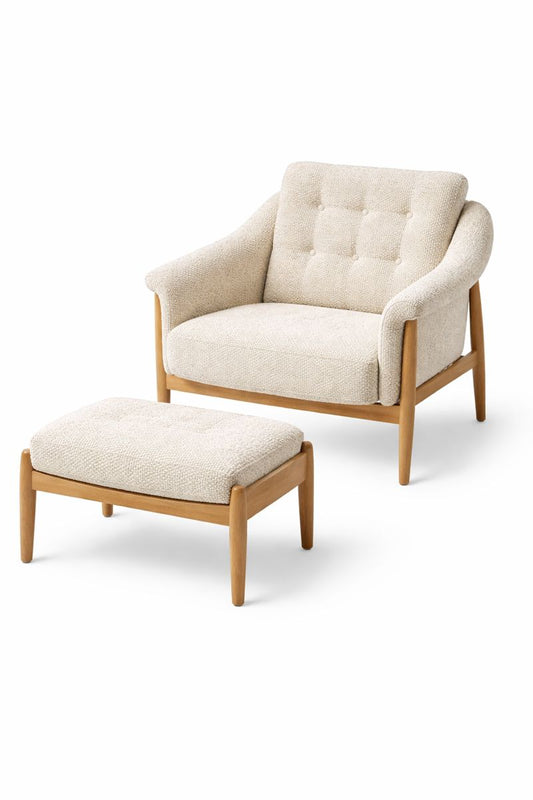 HLHF Tasmin Linen Accent Chair & Ottoman Accent Chairs, Living, New Arrivals Furniture Store Burlington Ontario Near Me 