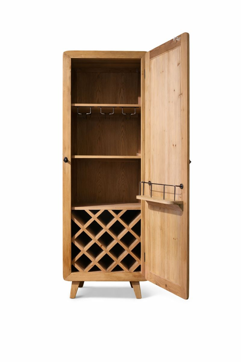 HLHF Bleached Old Pine Wine Cabinet New Arrivals, Occasional, Stools & Bars Furniture Store Burlington Ontario Near Me 