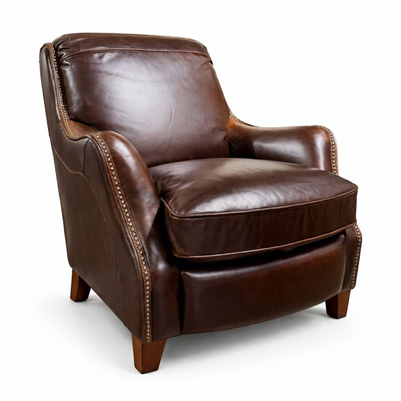HLHF Sandcherry Leather Chair Accent Chairs, Living, Sale Furniture Store Burlington Ontario Near Me 