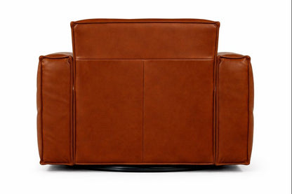 HLHF W1372 Leather Swivel Chair - Berlin Saddle Accent Chairs, Living, New Arrivals Furniture Store Burlington Ontario Near Me 