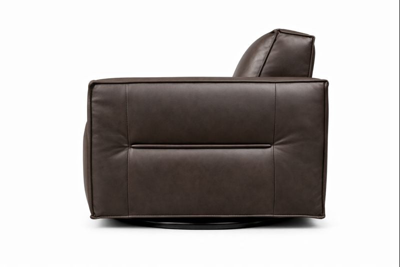 HLHF W1372 Leather Swivel Chair - Oslo Mountain Accent Chairs, Living, New Arrivals Furniture Store Burlington Ontario Near Me 