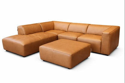 HLHF Oslo Antelope Leather Sectional Living Furniture Store Burlington Ontario Near Me 