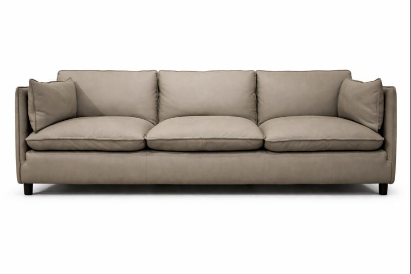 HLHF Istanbul Grey Leather Sofa Living Furniture Store Burlington Ontario Near Me 