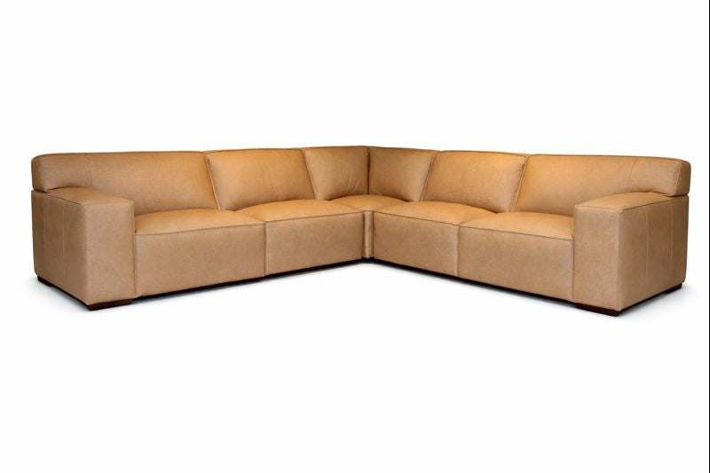 HLHF Maestro Camel Leather Sectional Living, New Arrivals Furniture Store Burlington Ontario Near Me 