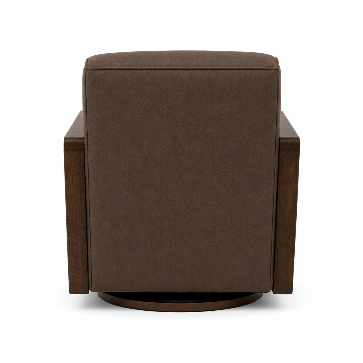 Turner Coated Fabric Swivel Chair - Brown