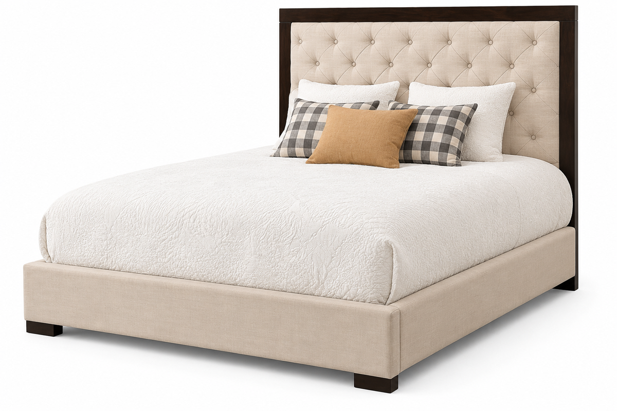 HLHF Tufted Upholstered Queen Bed Bedroom, Sale Furniture Store Burlington Ontario Near Me 