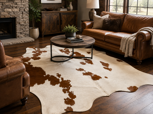 HLHF Natural Cowhide Rug Accessories, Grey Home, New Arrivals Furniture Store Burlington Ontario Near Me 