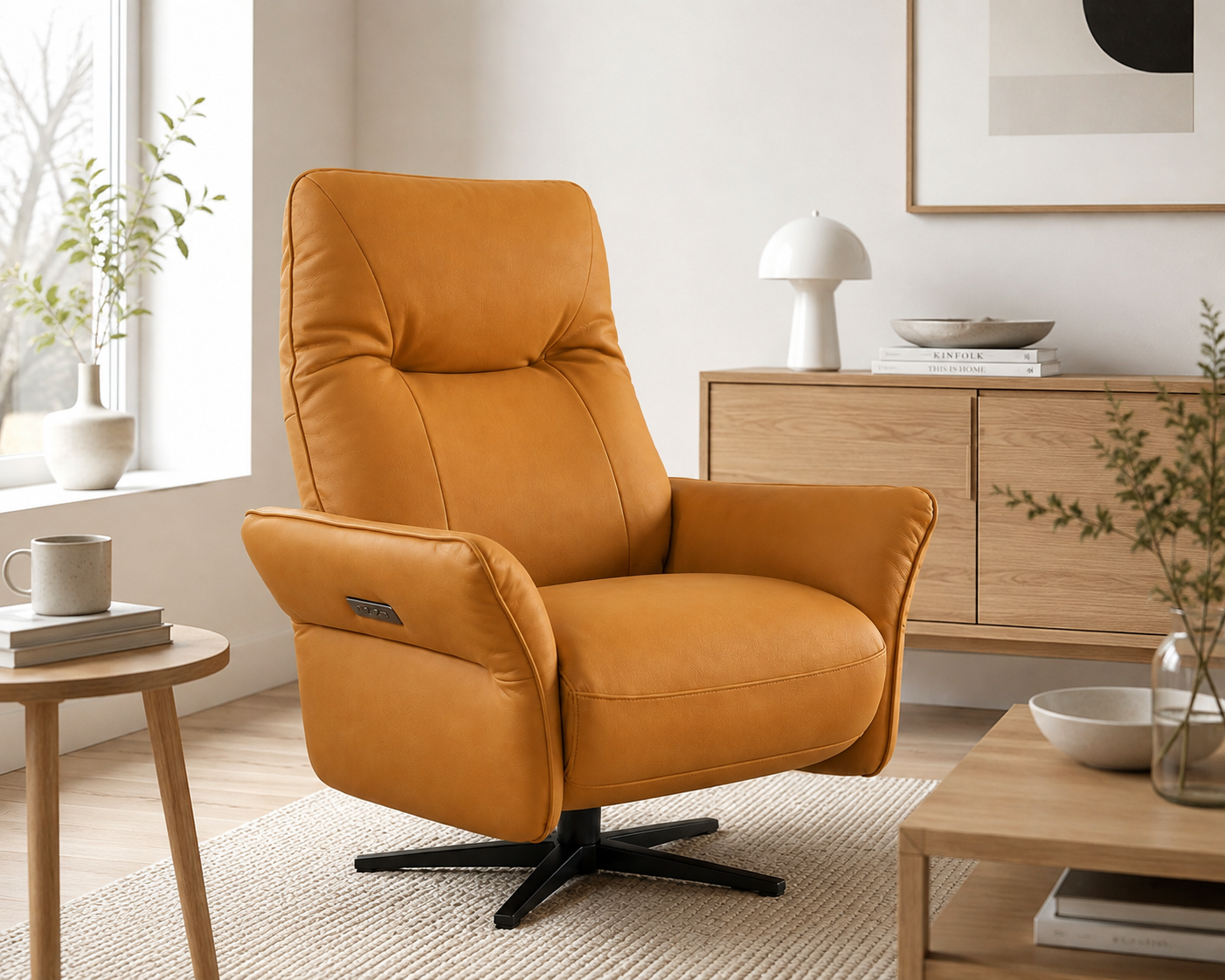 HLHF Istanbul Camel Electric Motion Recliner Accent Chairs, Living, New Arrivals Furniture Store Burlington Ontario Near Me 
