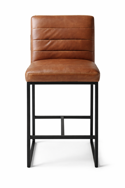 HLHF Coated Fabric Stool - Brown - FLOOR MODEL New Arrivals, Stools & Bars Furniture Store Burlington Ontario Near Me 