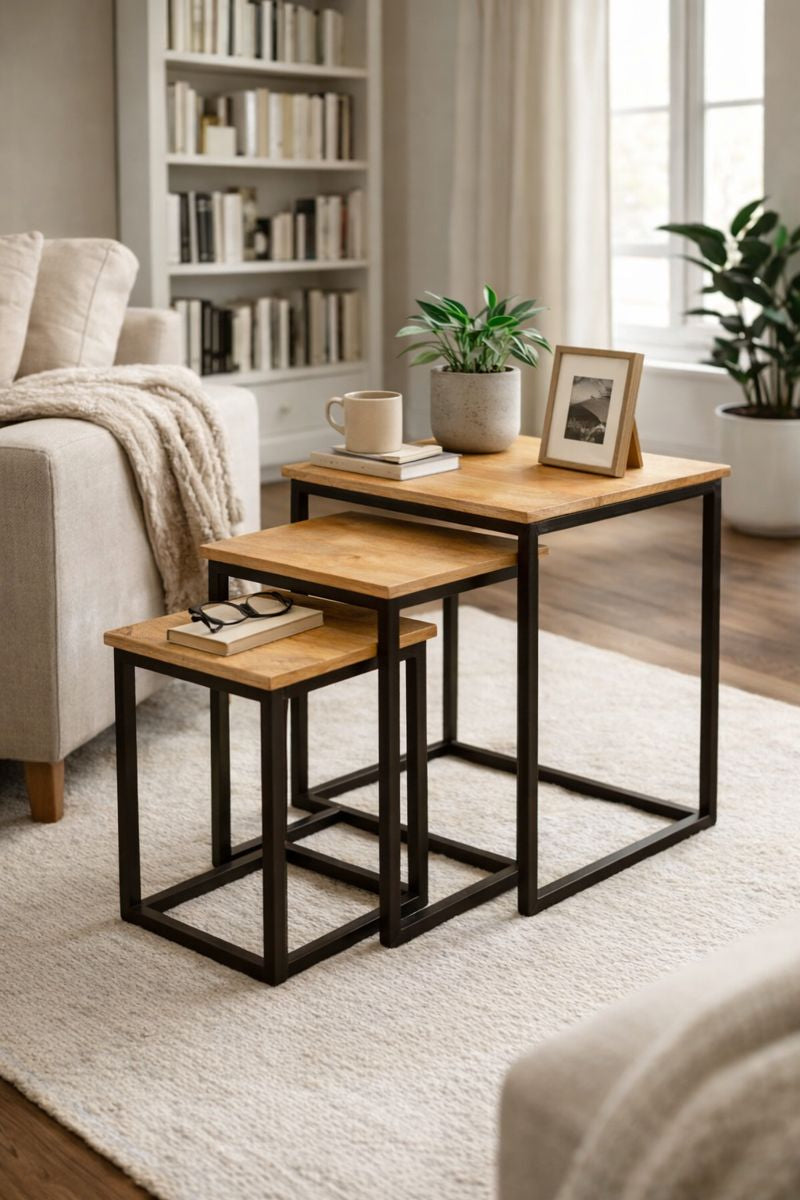 HLHF 1048 Set of 3 Nesting Tables Occasional Furniture Store Burlington Ontario Near Me 