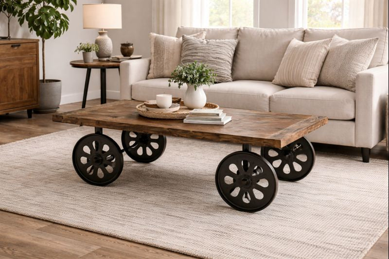 HLHF Industrial Loft Coffee Table Occasional Furniture Store Burlington Ontario Near Me 