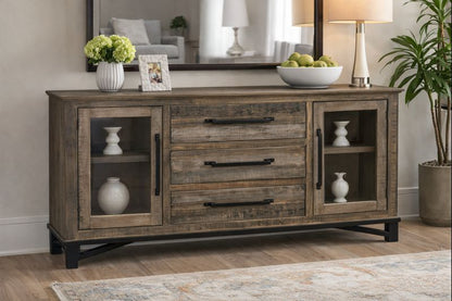 HLHF Loft Brown Buffet Sideboards & Buffets Furniture Store Burlington Ontario Near Me 