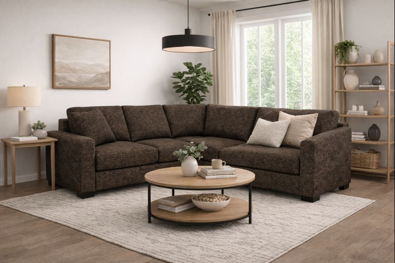 HLHF Deva Fabric Sectional Living, New Arrivals Furniture Store Burlington Ontario Near Me 