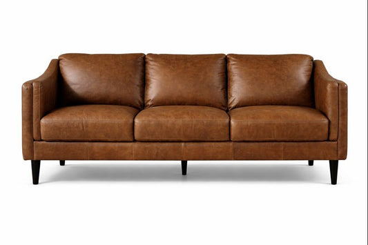 HLHF Ava Leather Sofa - Floor Model Living, Sale Furniture Store Burlington Ontario Near Me 