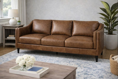HLHF Ava Leather Sofa - Floor Model Living, Sale Furniture Store Burlington Ontario Near Me 