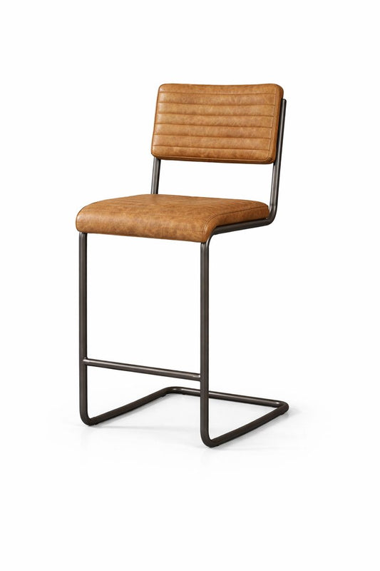 HLHF Dover Leather Stool - Whiskey Stools & Bars Furniture Store Burlington Ontario Near Me 