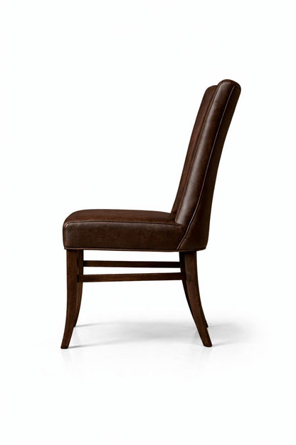 HLHF Winged Coated Fabric Dining Chair - Brown Dining Furniture Store Burlington Ontario Near Me 
