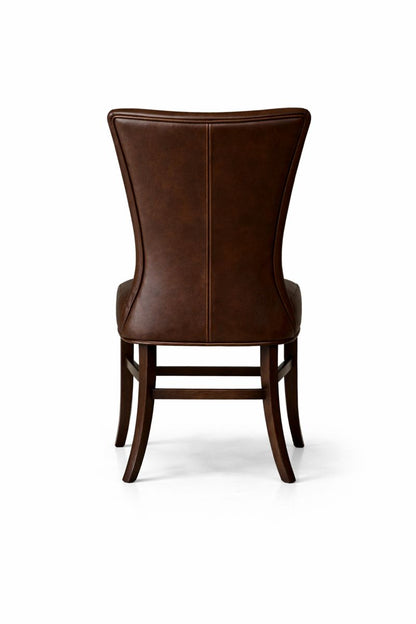 HLHF Winged Coated Fabric Dining Chair - Brown Dining Furniture Store Burlington Ontario Near Me 