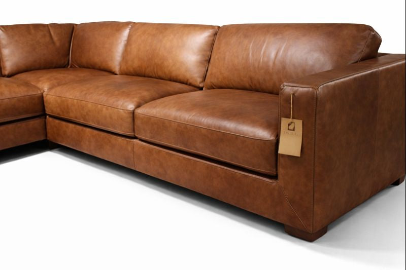 HLHF Old Saddle Leather Sectional Living, New Arrivals Furniture Store Burlington Ontario Near Me 
