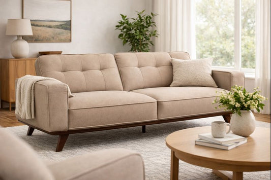 HLHF Tufted Vesper Sand Sofa Living Furniture Store Burlington Ontario Near Me 