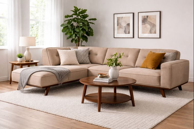 HLHF Vesper Sand Sectional Living Furniture Store Burlington Ontario Near Me 