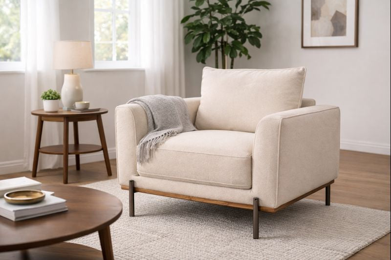 HLHF Mellow Ivory Accent Chair Accent Chairs, New Arrivals Furniture Store Burlington Ontario Near Me 