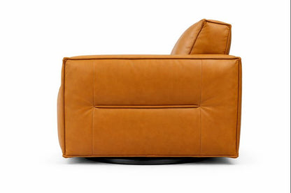 HLHF W1372 Leather Swivel Chair - Oslo Antelope Accent Chairs, Living, New Arrivals Furniture Store Burlington Ontario Near Me 