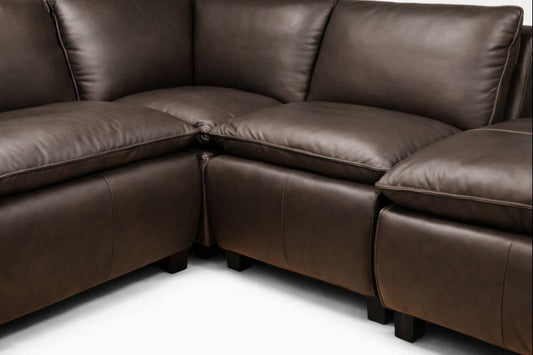 HLHF Oslo Mountain Leather Sectional Living Furniture Store Burlington Ontario Near Me 