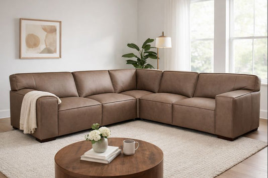 HLHF Maestro Capulus Leather Sectional Living, New Arrivals Furniture Store Burlington Ontario Near Me 