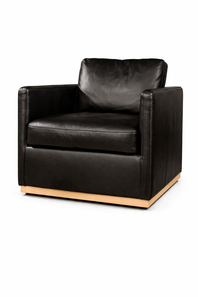 HLHF Club Swivel Accent Chair - Black Accent Chairs, Living Furniture Store Burlington Ontario Near Me 