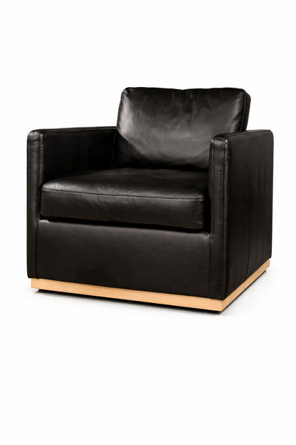 HLHF Club Swivel Accent Chair - Black Accent Chairs, Living Furniture Store Burlington Ontario Near Me 