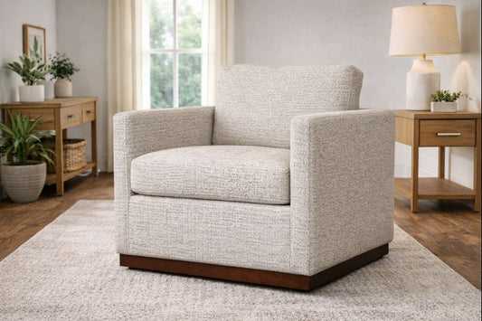 HLHF Merino Cotton Swivel Chair Accent Chairs, Living Furniture Store Burlington Ontario Near Me 